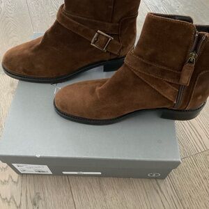 Aquatalia Brown Suede Ankle Boots